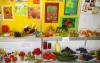 Expozície ovocia a zeleniny v stánku SZZ